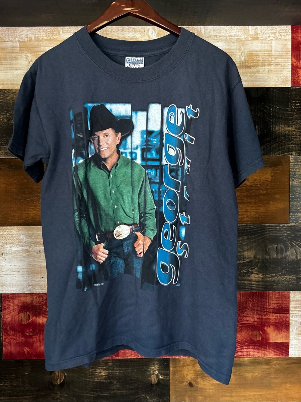 Vintage George strait t‎ shirt 90s country music
